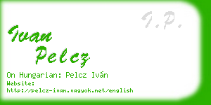 ivan pelcz business card